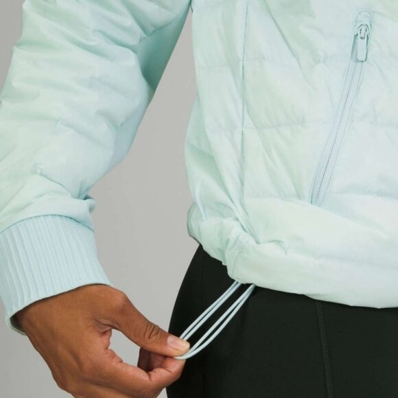 Lululemon Down and Around Crew Delicate Mint like new - Picture 6 of 11